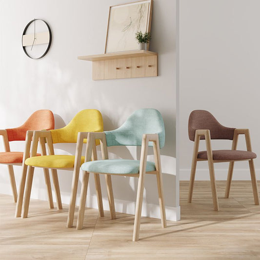 Modern Dining Arm Chairs Upholstered Open Back Armchair with Metal Legs Clearhalo ' kitchen&dining_furn' 'Dining Chairs' 'Dining Tables & Seating' 'dining_chair' 'furn' 'furn_dining_chair' 'Furniture' 'furniture_dining_chair' 'Kitchen & Dining Furniture' 'kitchen' 1200x1200_1fbb4ccd-40ff-42ff-8979-cda8230d4362