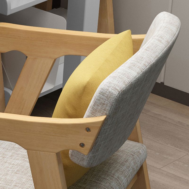 Open Back Dining Armchair Upholstered Arm Single Dining Chair with Wood Legs Clearhalo ' kitchen&dining_furn' 'Dining Chairs' 'Dining Tables & Seating' 'dining_chair' 'furn' 'furn_dining_chair' 'Furniture' 'furniture_dining_chair' 'Kitchen & Dining Furniture' 'kitchen' 1200x1200_1fbb65e5-8ad3-48d5-a784-54a8f8c5e496