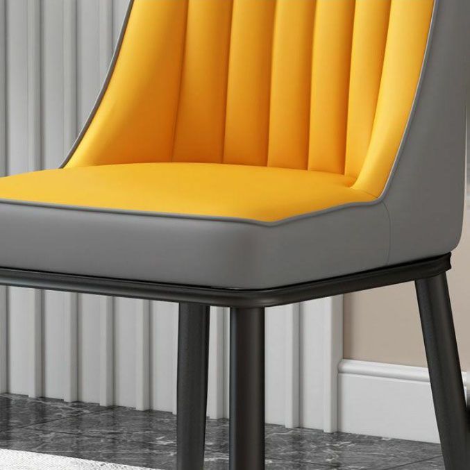 Nordic Dining Chairs Metal Armless Side Parsons Chair for Kitchen Clearhalo ' kitchen&dining_furn' 'Dining Chairs' 'Dining Tables & Seating' 'dining_chair' 'furn' 'furn_dining_chair' 'Furniture' 'furniture_dining_chair' 'Kitchen & Dining Furniture' 'kitchen' 1200x1200_1fbc2e09-4d2c-4efa-a3ef-f1834a7771df