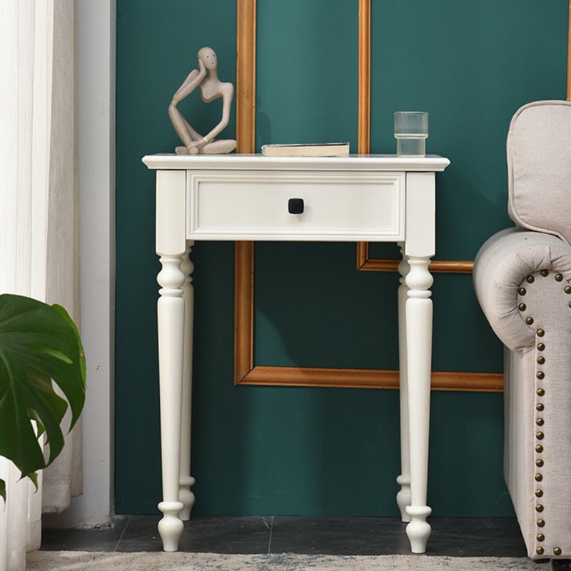 Contemporary Makeup Dressing Table With Drawers White 17.71" W x 30.70" H Clearhalo 'Bedroom Furniture' 'furn' 'furn_makeup_vanities' 'Furniture' 'Makeup Vanities' 'makeup_vanities' 1200x1200_1fbc5be6-313b-4bf1-beb1-64e78288773c