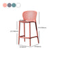 Scandinavian Matte Finish Milk Tea Shop Stool Plastic Footrest Barstool Clearhalo 'Bar Furniture' 'Bar Stools' 'bar_stools' 'furn' 'furn_bar_stools' 'Furniture' 'furniture_bar_stools' 'Kitchen & Dining Furniture' 1200x1200_1fbe1a9e-2de1-43d2-abbb-827a5657f4d1