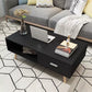 16.53" Tall Rectangle Coffee Table Wooden 4 Legs Cocktail Table with Storage Clearhalo 'Coffee & Accent Tables' 'Coffee Tables' 'coffee_tables' 'furn' 'furn_coffee_tables' 'Furniture' 'Living Room Furniture' 1200x1200_1fbed121-d9d5-48fe-877a-966da0bfaa01
