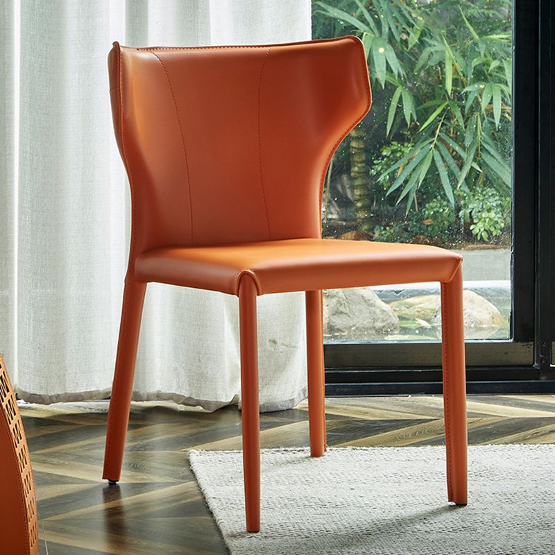 フェイクレザーサイドチェアコンテンポラリーインドアダイニングサイドチェア