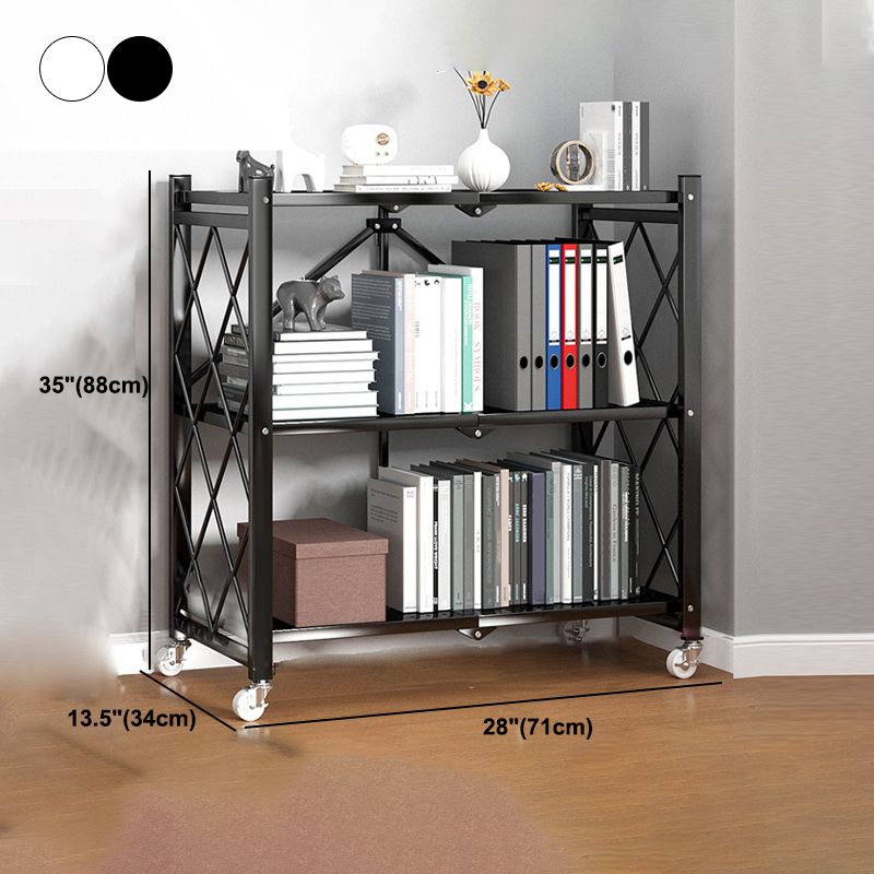 Metal Standard Bookcase Industrial Style Shelf for Home Office Clearhalo 'Bookcases' 'furn' 'furn_bookcases' 'Furniture' 'furniture_bookcases' 'kitchen' 'kitchen_bookcases' 'Living Room Furniture' 'Office Furniture' 1200x1200_1fc0d055-49ab-44fe-9346-46b020bc802f