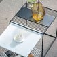 Mid-Century Modern Cocktail Table Metal Square Single Coffee Table