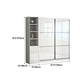 Wit High Gloss Garderobe Armoire Modern Engineered Wood Garderobe