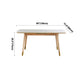 Rectangle 4 Legs Mid-Century Table White Extendable Table with Sintered Stone Clearhalo ' dining_table' 'Dining Tables & Seating' 'Dining Tables' 'furn' 'furn_dining_table' 'Furniture' 'furniture_dining_table' 'Kitchen & Dining Furniture' 'kitchen&dining_furn' 'kitchen' 'kitchen_dining_table' 1200x1200_1fc49d91-7025-4a6f-8ac3-3a2e02cf025e