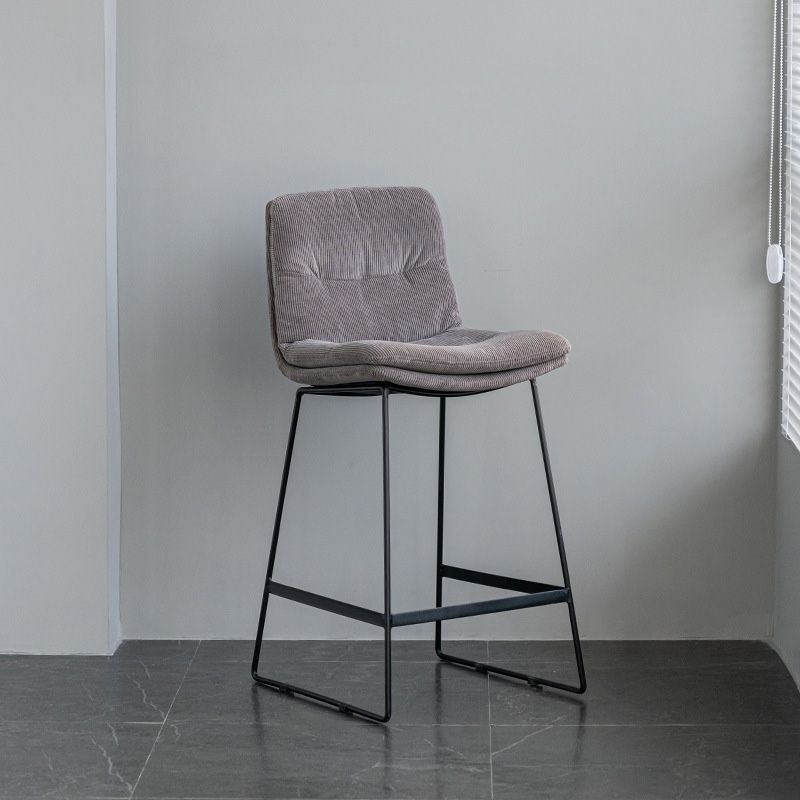 Scandinavian Armless Beauty Salon Stool Matte Finish Upholstered Bar Stools Clearhalo 'Bar Furniture' 'Bar Stools' 'bar_stools' 'furn' 'furn_bar_stools' 'Furniture' 'furniture_bar_stools' 'Kitchen & Dining Furniture' 1200x1200_1fc61212-e7fa-4324-bc9b-a56272fbfa79