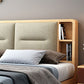 Scandinavian Solid Wood Storage with Rectangular Headboard Bed Frame