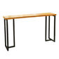 Rectangular Bar Height Table Black Legs and Metal Base Bar Table for Living Room Clearhalo 'Bar Furniture' 'Bar Tables' 'bar_tables' 'furn' 'furn_bar_tables' 'Furniture' 'Kitchen & Dining Furniture' 1200x1200_1fc6930a-fdd3-43f3-bc7d-a108f48b28b1
