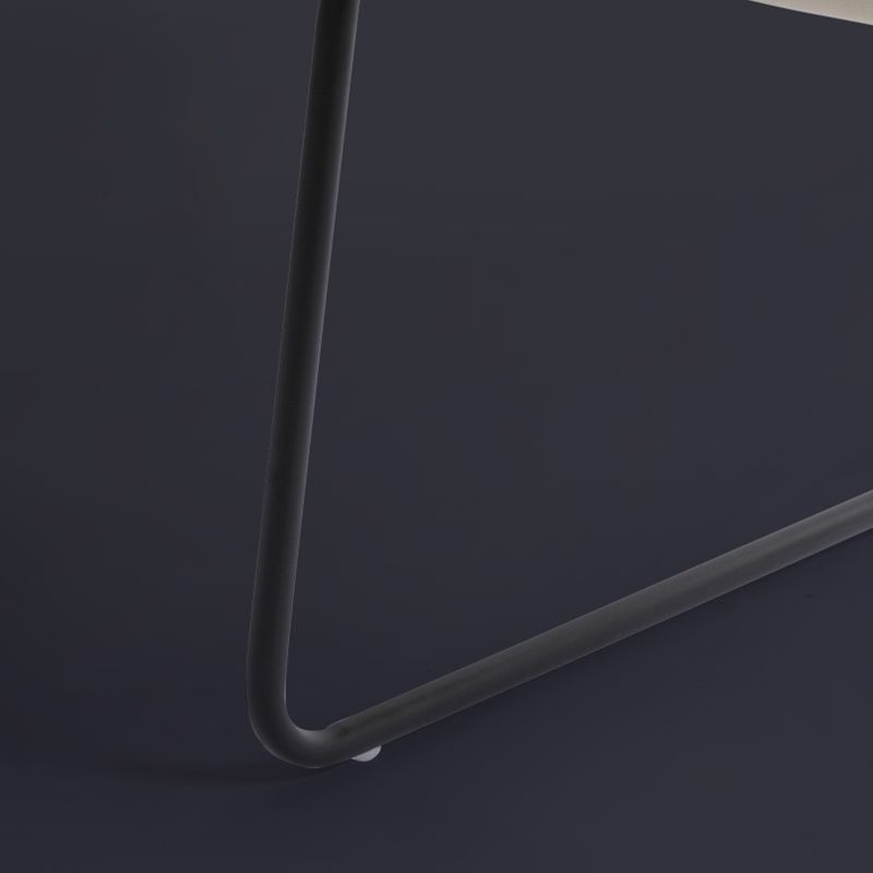 Silla de oficina moderna de cuero sin brazo de cuero ajustable altura de altura de escritorio