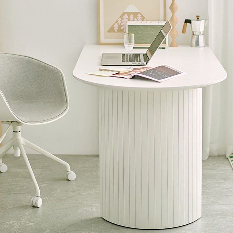 White Dinette Table with Pine Wood Base Modern Free Form Dining Table Clearhalo 'Dining Tables & Seating' 'Dining Tables' 'dining_table' 'furn' 'furn_dining_table' 'Furniture' 'Kitchen & Dining Furniture' 1200x1200_1fc9be43-e93e-4a2a-96bc-e4486d206e94