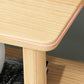 Mesa de esquina de 2 niveles moderna de madera