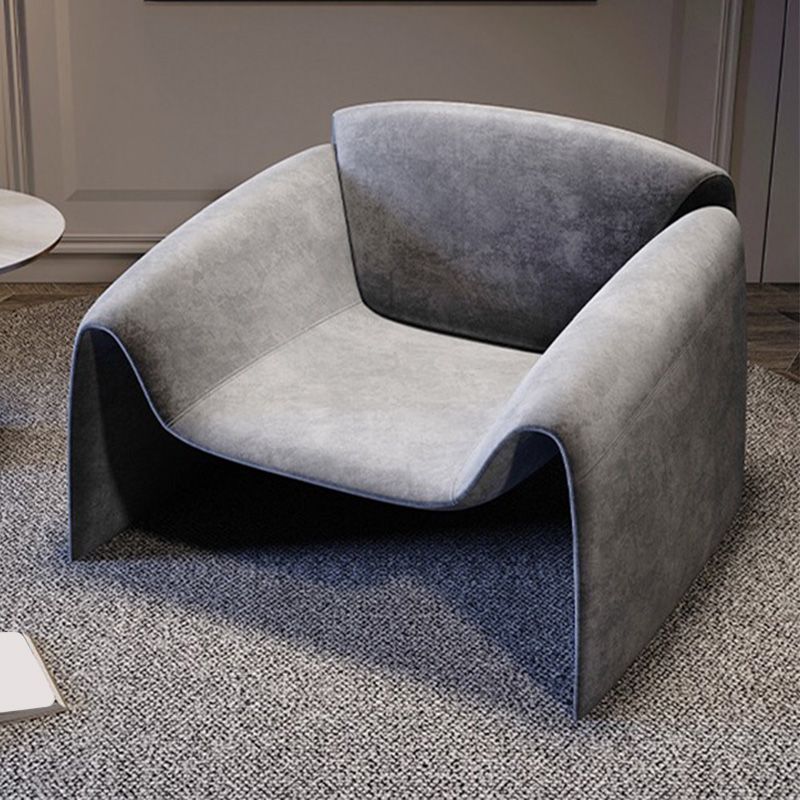 Les bras en velours inclus chaise 35 "L x 28,3" W x 24,4 "H chaise pour le salon