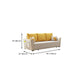Cream Color Contemporary Linen Square Arm Sofa Bed Standard Sofa for Living Room Clearhalo 'furn' 'furn_sofas' 'Furniture' 'furniture_sofas' 'Living Room Furniture' 'Sofa' 'sofas' 1200x1200_1fcb226d-934e-40fc-8a10-f47a30f67449