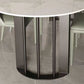 Sintered Stone Top Table with Double Pedestal Modern White Table for Restaurant Clearhalo 'Dining Tables & Seating' 'Dining Tables' 'dining_table' 'furn' 'furn_dining_table' 'Furniture' 'furniture_dining_table' 'Kitchen & Dining Furniture' 'kitchen' 'kitchen_dining_table' 1200x1200_1fcf61b0-5199-48e3-9c27-09607b9c5dc1