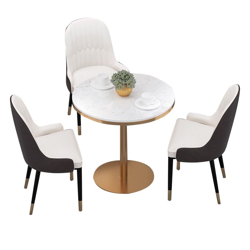 1/2/3/4/5 Pcs Metal Glam Dining Room Set with Round Table Dinette Set Clearhalo 'Dining Room Sets' 'Dining Tables & Seating' 'dining_room_set' 'furn' 'furn_dining_room_set' 'Furniture' 'furniture_dining_room_set' 'Kitchen & Dining Furniture' 'kitchen&dining_furn' 'kitchen' 1200x1200_1fd11de4-0b24-4c94-bed0-d13fada6b29b
