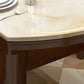 Extendable Dining Table Marble Top Table for Kitchen Dining Room