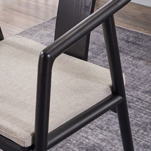 Traditional Style Ash Wood Chairs Dining Room Slat Back Arm Single Chair Clearhalo ' kitchen&dining_furn' 'Dining Chairs' 'Dining Tables & Seating' 'dining_chair' 'furn' 'furn_dining_chair' 'Furniture' 'furniture_dining_chair' 'Kitchen & Dining Furniture' 'kitchen' 1200x1200_1fd3802c-af02-4338-bacc-e6b23b8c140a