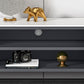 Glam TV Media Console a 2 porte Glass Top Media Console TV Stand