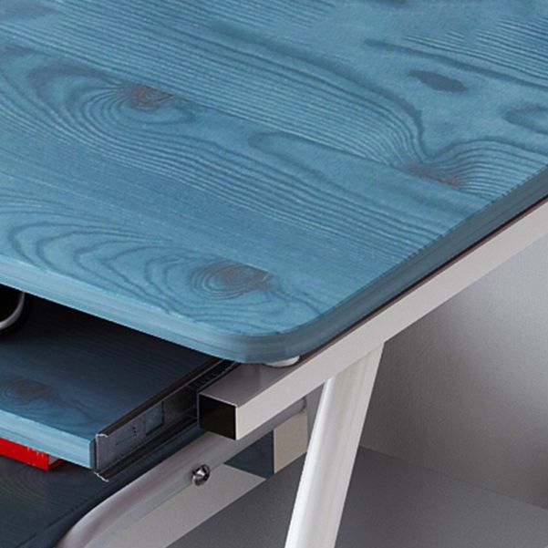 Contemporary Rectangular Computer Desk Manufactured Wood Desk,27.6"L x 15.7"W x 28"H Clearhalo 'furn' 'furn_office_desk' 'Furniture' 'Office Desks' 'Office Furniture' 'office_desk' 1200x1200_1fd53fb6-c5da-4179-975a-859c76d4feee