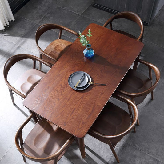 Traditional Style Ash Wood Chair Set Kitchen Dining Room Open Back Arm Chairs Clearhalo ' kitchen&dining_furn' 'Dining Chairs' 'Dining Tables & Seating' 'dining_chair' 'furn' 'furn_dining_chair' 'Furniture' 'furniture_dining_chair' 'Kitchen & Dining Furniture' 'kitchen' 1200x1200_1fd9605e-1aeb-4f17-b528-fe01427d8328