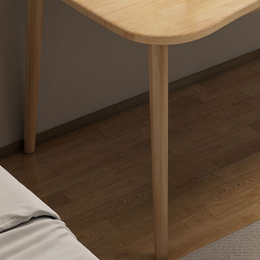 23.62 "W gebogen schrijfbureau 1-plank houten bureau met Parsons Base