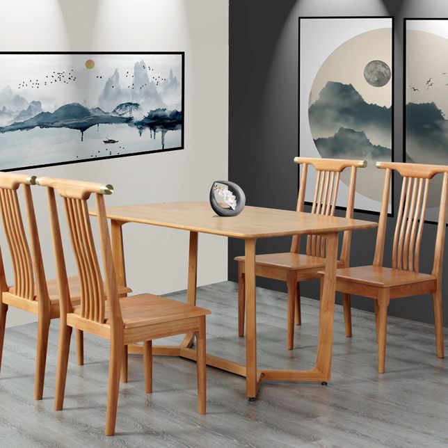 Traditional Solid Wood Dining Chairs Slat Back Dining Side Chair for Home Clearhalo ' kitchen&dining_furn' 'Dining Chairs' 'Dining Tables & Seating' 'dining_chair' 'furn' 'furn_dining_chair' 'Furniture' 'furniture_dining_chair' 'Kitchen & Dining Furniture' 'kitchen' 1200x1200_1fdfe732-e36d-4cf1-abe3-d044090c43e4