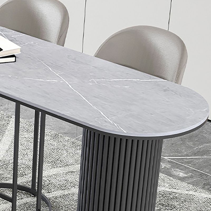 Stone Bar Table Modern Style Bistro Pub Table for Dining Room Clearhalo 'Bar Furniture' 'Bar Tables' 'bar_tables' 'furn' 'furn_bar_tables' 'Furniture' 'Kitchen & Dining Furniture' 1200x1200_1fe06fac-65d4-4600-85a7-42cca584415c