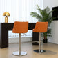 Tabouret de comptoir rotatif de style moderne avec coussin en cuir