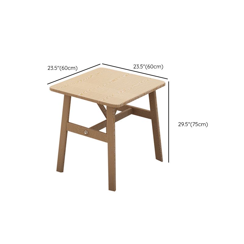Contemporary Rectangular Wooden Dining Table with 4 Metal Foot Clearhalo 'Dining Tables & Seating' 'Dining Tables' 'dining_table' 'furn' 'furn_dining_table' 'Furniture' 'Kitchen & Dining Furniture' 1200x1200_1fe338ad-89ce-4c60-afdc-88d9d78a90bc