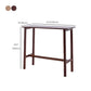 Contemporary Rectangle Bar Table Wood Bar Dining Table for Living Room
