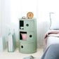 Dia 12.6-Inch Contemporary Plastic Bedside Cabinet 2/3/4-door Nightstand Clearhalo 'Bedroom Furniture' 'furn' 'furn_night_stand' 'Furniture' 'night_stand' 'Nightstands' 1200x1200_1fe5177d-ffdb-47d7-a90e-8d0b7f85ad82