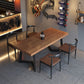 Industrial Rectangle Wood Dining Table 1/3/5/7 Pieces Dining Set for Hot Pot Shop