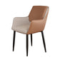 Scandinavian Home Arm Chair Metal Solid Back Upholstered Dining Room Chair Clearhalo ' kitchen&dining_furn' 'Dining Chairs' 'Dining Tables & Seating' 'dining_chair' 'furn' 'furn_dining_chair' 'Furniture' 'furniture_dining_chair' 'Kitchen & Dining Furniture' 'kitchen' 1200x1200_1fea053a-148a-4d14-9990-2815a3e8732f