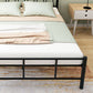 Contemporary Metal Open-Frame Bed Wire-Grid Standard Bed with Metal Legs