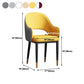 Scandinavian Meeting Room Open Back Arm Chair Matte Finish Leather Dining Chair Clearhalo 'Dining Chairs' 'Dining Tables & Seating' 'dining_chair' 'furn' 'furn_dining_chair' 'Furniture' 'Kitchen & Dining Furniture' 1200x1200_1febe4d0-ebe0-4d94-bb08-52702094a026