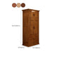 Modern Wardrobe Armoire Solid Wood Wardrobe Cabinet with Doors and Drawer