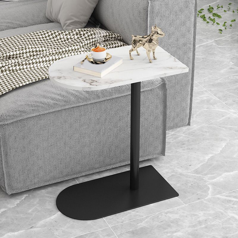 Modern Pedestal End Side Table Mental Sofa Side End Table for Living Room Clearhalo 'Coffee & Accent Tables' 'End & Side Tables' 'end_side_table' 'Furniture' 'furniture_end_side_table' 'Living Room Furniture' 1200x1200_1fef8077-5dca-4e82-b79b-bbd11a5d2dd9