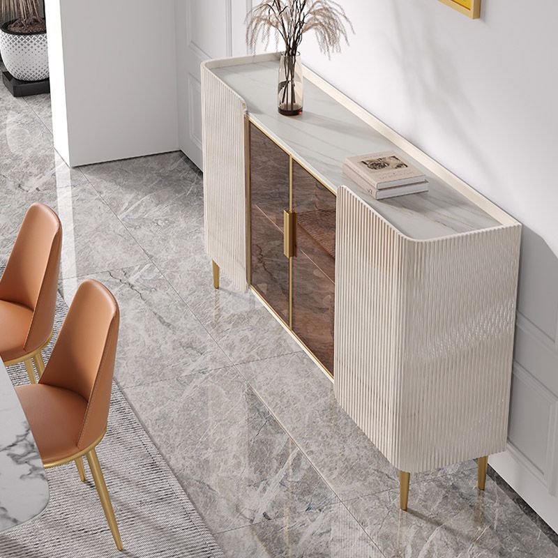 Tavolo a buffet in stile glam Credenza a buffet con armadi e cassetti