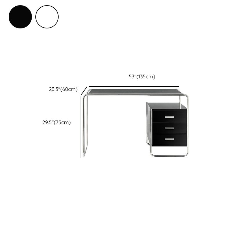 オフィス用の現代の木製オフィスデスク長方形のライティングデスク