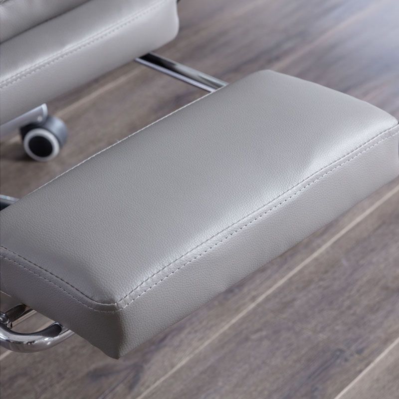 Sedia da diapositiva moderna posteriore alta sedia esecutiva in pelle regolabile ergonomica