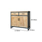 Industrial Natural Solid Wood Cabinet with Shelf and 2 Doors Clearhalo 'Cabinets & Chests' 'cabinets_chests' 'furn' 'furn_cabinets_chests' 'Furniture' 'Living Room Furniture' 1200x1200_1ff572cc-aa19-4fcf-bf63-f9bc35f19a1b