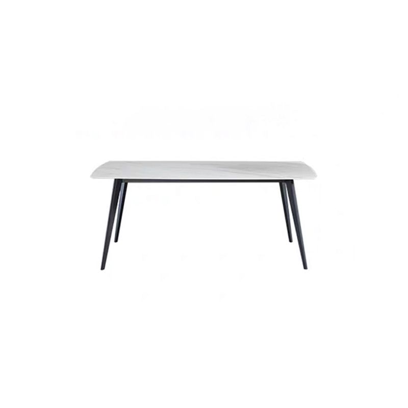 Metal Industrial Rectangle Dining Table Sintered Stone Table for Kitchen Clearhalo ' dining_table' 'Dining Tables & Seating' 'Dining Tables' 'furn' 'furn_dining_table' 'Furniture' 'furniture_dining_table' 'Kitchen & Dining Furniture' 'kitchen&dining_furn' 'kitchen' 'kitchen_dining_table' 1200x1200_1ff6e795-a148-49c5-a7b3-b06771ffbb10