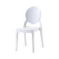 Modern Armless Chair Plastic Open Back Side Chair for Dining Room