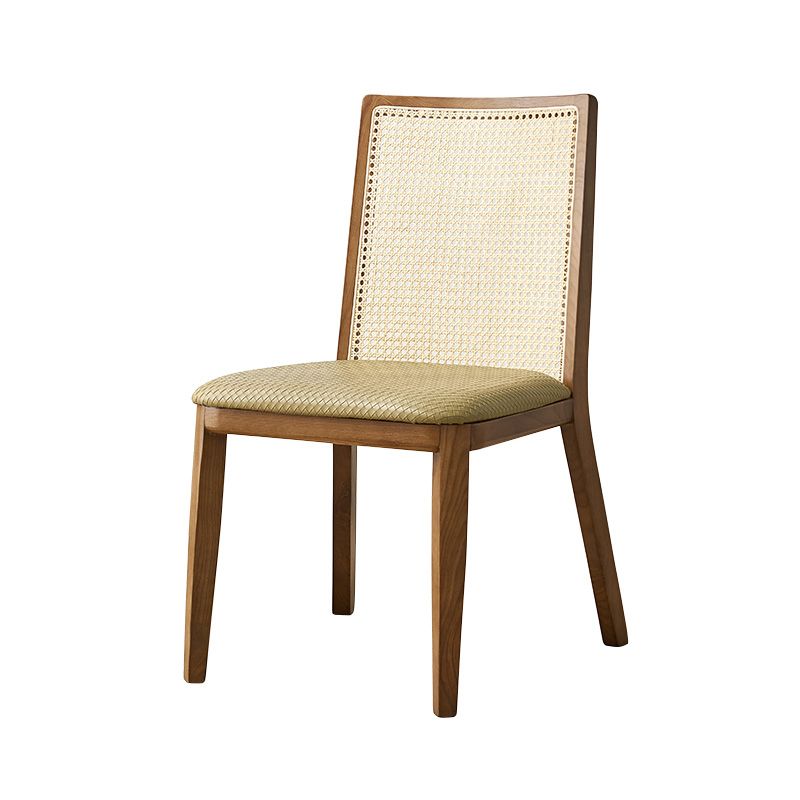 Traditional Style Dining Chair Armless Chairs with Wood Legs for Home