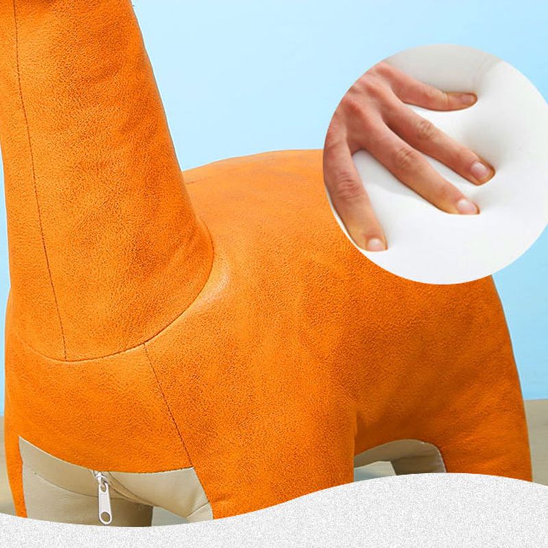 Moderno velluto pouf pouf contrasto colore colore asino sedia a forma di macchia resistente