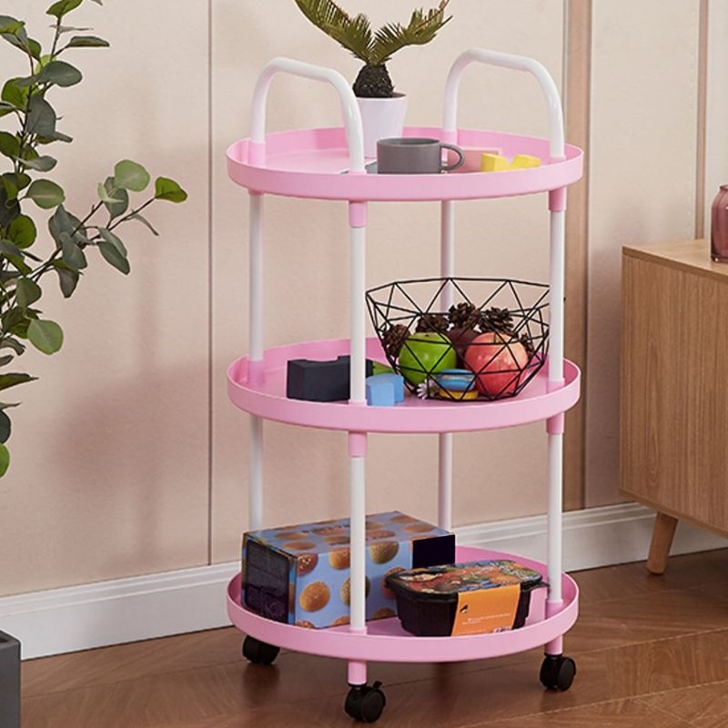 Modern Accent Side Table Round Metal Living Room Corner Table