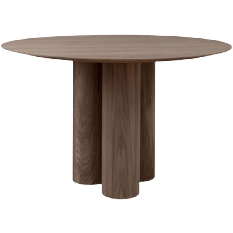 Round Shape Contemporary Dining Table Wood Color Fixed Table of Solid Wood Clearhalo ' dining_table' 'Dining Tables & Seating' 'Dining Tables' 'furn' 'furn_dining_table' 'Furniture' 'furniture_dining_table' 'Kitchen & Dining Furniture' 'kitchen&dining_furn' 'kitchen' 'kitchen_dining_table' 1200x1200_1ffc8c99-0df3-4497-94c9-7e69014af599