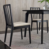 Modern Dining Side Chair 16.5'' Wide Wood Slat Back Chair for Home Use Clearhalo ' kitchen&dining_furn' 'Dining Chairs' 'Dining Tables & Seating' 'dining_chair' 'furn' 'furn_dining_chair' 'Furniture' 'furniture_dining_chair' 'Kitchen & Dining Furniture' 'kitchen' 1200x1200_1fff7e7b-b288-42e4-8955-b394c82a0475